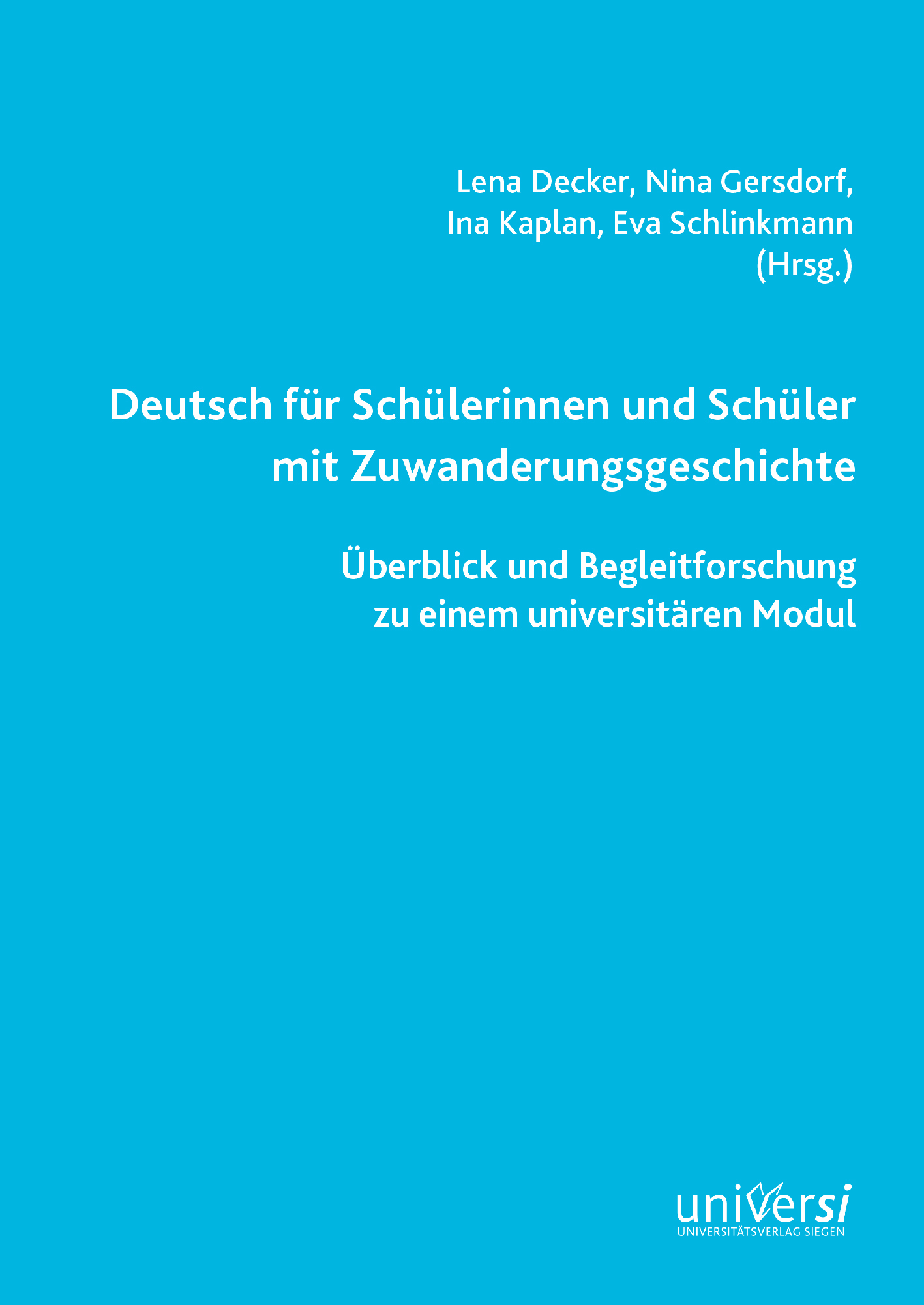 Deutsch für Schülerinnen und Schüler mit Zuwanderungsgeschichte Cover